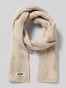 Sjaal van scheerwol met labeldetail, model 'CRONICA'