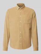 Regular fit corduroy overhemd met button-downkraag, model 'ANTON'