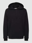 Hoodie met labelstitching, model 'PAARLO'