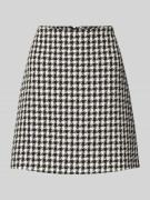 Uitlopende minirok met all-over motief, model 'ROMESA'