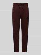 Slim fit sweatpants met viscose, model 'SHAB'