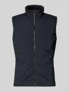 Regular fit gilet met opstaande kraag, model 'Map'