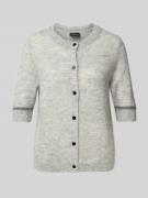 Regular fit gebreid jack met alpacawol