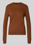 Gebreide trui van wol met ronde hals