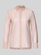 Regular fit overhemdblouse met siersteentjes