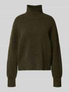 Gebreide pullover van wolmix met opstaande kraag, model 'NOLA'
