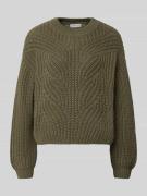 Gebreide pullover met ronde hals