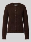 Cardigan van wolmix met ronde hals