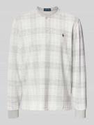 Pyjamabovendeel met knoopsluiting en labelstitching