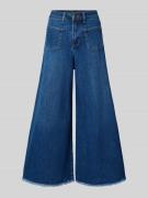 Wide leg jeans met franjes