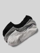 Sokken met logostitching in een set van 3 paar, model 'Footie'