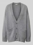 Relaxed fit gebreid jack van scheerwol, model 'JAYDENI'