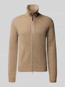 Gebreid jack met opstaande kraag, model 'Niall'