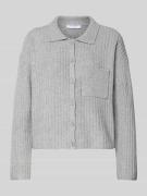 Cardigan met platte kraag, model 'Dinkine'