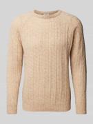 Gebreide pullover met ribboorden