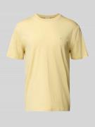 T-shirt met logostitching, model 'SUPIMA'