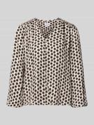 Regular fit blouse van viscose in all-over look