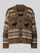 Loose fit gebreid jack met alpacawol