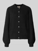 Gebreid jack met ronde hals, model 'Luisa'