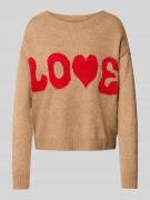 Loose fit gebreide pullover met wol