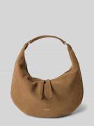 Handtas van leer met hengsel, model 'NANA'