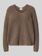 Gebreide pullover van wolmix, model 'THORA'