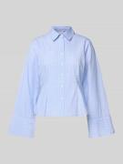 Regular fit overhemdblouse met streepmotief