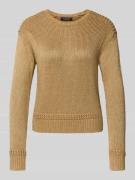Gebreide pullover met ronde hals, model 'FASHMETTE'
