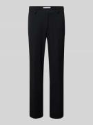 Regular fit pantalon met riemlussen