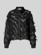 Regular fit overhemdblouse in semi-transparante look, model 'MYLINE'