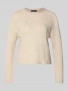 Gebreide pullover van wolmix met siersteentjes