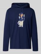 Hoodie van jersey met motief