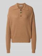 Loose fit gebreide pullover van wolmix, model 'IMETAL'