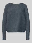Regular fit gebreide pullover met vleermuismouwen, model 'DANIELLA'