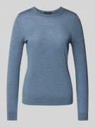 Regular fit gebreide pullover van pure scheerwol, model 'FERPINA'