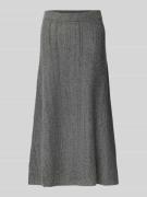 Uitlopende midirok met wol, model 'VIDA'