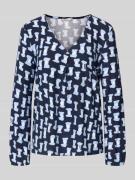 Loose fit shirt met lange mouwen van viscosemix