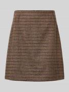 Licht uitlopende minirok van wolmix, model 'VATA'