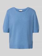 Relaxed fit gebreide pullover van wolmix met wol