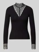 Slim fit shirt met lange mouwen van viscosemix, model 'TILDE'