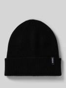 Gebreide muts van viscosemix in riblook