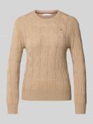 Regular fit gebreide pullover van pure wol