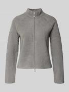 Regular fit gebreid jack van imitatiebont, model 'September'