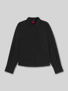 Boxy fit overhemdblouse van puur katoen, model 'ELMA'