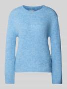 Regular fit gebreide pullover met wol