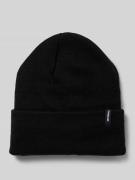 Beanie met labeldetail