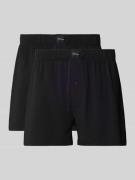 Boxershort met elastische band in een set van 2 stuks