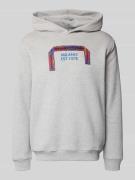 Regular fit hoodie met stitching