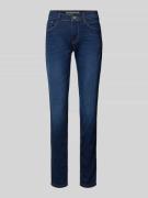 Skinny fit jeans van katoenmix