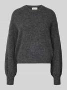 Loose fit gebreide pullover van een mix van wol en alpaca, model 'Anna...